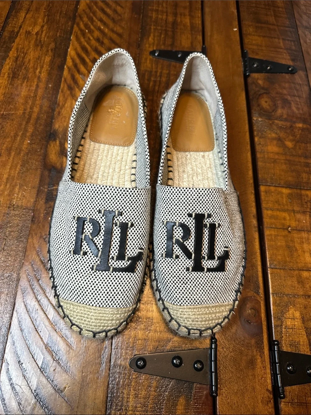 Lauren Ralph Lauren Cameryn III Canvas Espadrilles - Size 7.5